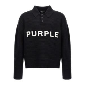 퍼플 브랜드 로고 자수 스웨터 M7033EWBB424 BLACK