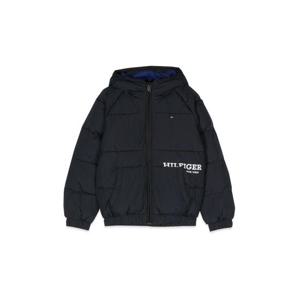 타미힐피거 남아 네이비 로고 숏 패딩 KB0KB08342K_DW5