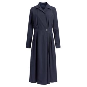 샵앤) 여성 카라 밴딩 플레어 롱원피스 CAT-WDR-12097-네이비