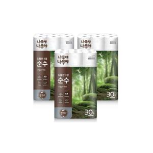 미래생활 나무야나무야 도톰한3겹 순수 27m 30롤 3팩