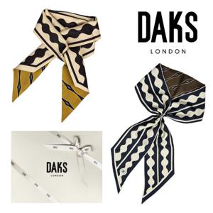 [닥스(스카프)]이태리 스키니 실크 스카프 다이아 FKO063O