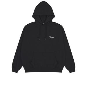 남성)등판 전사프린트 오버핏 후드_AO3WTS608-BK