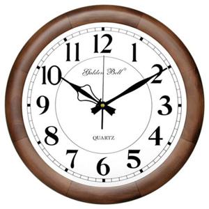 GB3017 무소음 원목 원형 벽시계