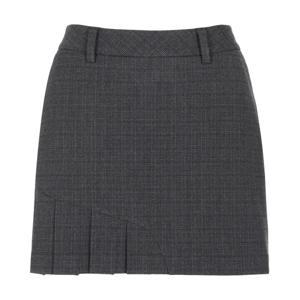 [JDX]여성 선염 체크 플리츠 큐롯 X2PQV8783