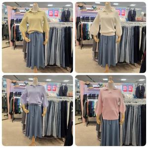 오프리미츠 HC26 75%가격인하수량한정유니크한소매쫀쫀도톰해 카라넥 니트티셔츠남구홈플러스 B23kt2307