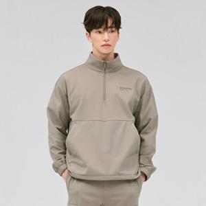 남성 트리코트 기모 하이넥 아노락 티셔츠-DFRK5125D0X