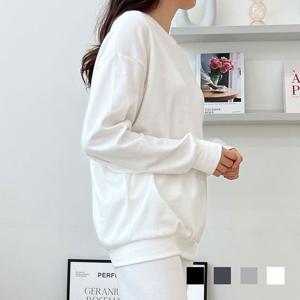 라모스 남녀공용 오버핏 특양면 무지 맨투맨 DM-22095