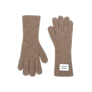 [선물포장] 브라운 멜란지 울캐시미어 핑거홀 장갑 JAGV4F311W2