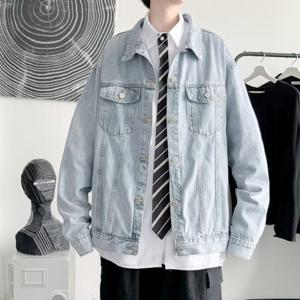 [리빌모아]남자 연청 오버핏 단추 카라 포켓 자켓 LD-JKA-SIS635