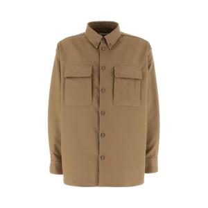 오프화이트 긴팔 셔츠 OMES005F23FAB003 6161 BEIGEBEI