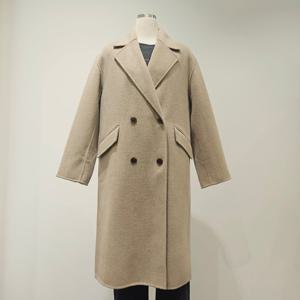 [비지트인뉴욕]뒷 허리비죠 더블버튼코트 VACHC44