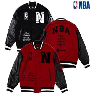 남녀공용 NBA 이니셜 로고 바시티 점퍼 N224JP901Z