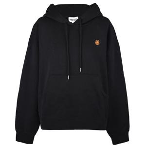 겐조 타이거 패치 크레스트 여성 후드 티셔츠 블랙 2SW777 4ML 99