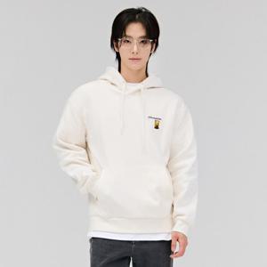 공용 캐릭터 기모 후드 티셔츠-DFRU5142D05