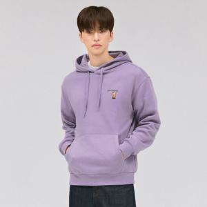 공용 캐릭터 기모 후드 티셔츠-DFRU5142D0T