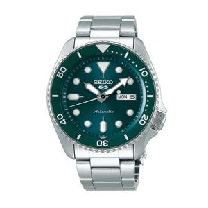 세이코 남성 남자 그린 실버 오토매틱 메탈시계 SRPD61K1