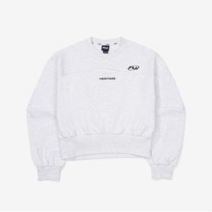 [FILA] 자수 면혼방스트레치 컷아웃 맨투맨 (FS2POF3154F_WTM)