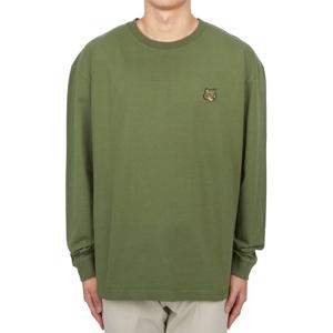 메종키츠네 폭스헤드 남성 긴팔티셔츠 LM00109KJ0118 P384