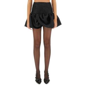 로테이트 비르거 크리스텐슨 여성 블랙 미니 스커트 113602100_BCR11781100