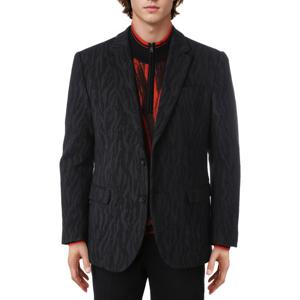 롯데광복 2024 F/W 캐주얼 간절기 겨울 스판 콤비자켓(R243JK110BK-GB)