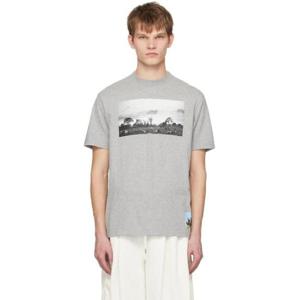 25 FW 언더커버 남성 그레이 그래픽 티셔츠 231414M213063