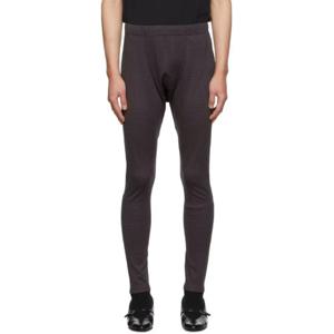 꼼데가르송 블랙   그레이 글렌 체크 조거 팬츠 212347M191135