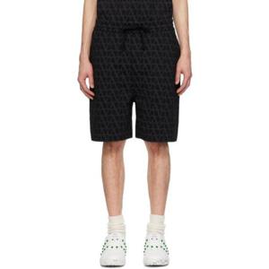 25 FW 발렌티노 남성 블랙 트왈 이코노그라프 쇼츠 241476M193002