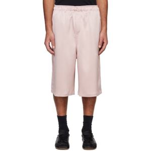 25 FW 아브라 남성 핑크 새틴 쇼츠 251526M193000