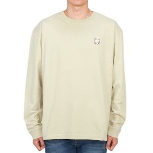 메종키츠네 볼드 폭스헤드 남성 긴팔티셔츠 LM00109KJ0118 P129