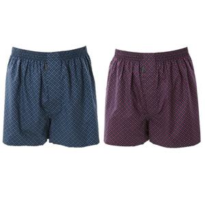 [비너스](2컬러택1)남성 통풍이잘되고 땀흡수잘되는 마름모나염 트렁크팬티 VMP1924D