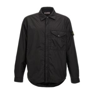 스톤 아일랜드 Light Outerwear 오버 셔츠 8115Q0123V0029 Black
