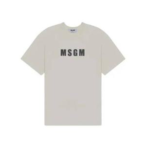 엠에스지엠 반팔 티셔츠 3640MM12824700202 IVORY DOM