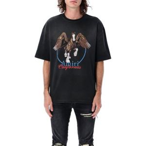 아미리 빈티지 워시 페가수스 티셔츠 AMJYTE1130 BLACK