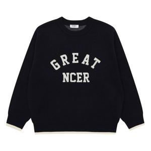 [에꼴리에]에꼴리에 더센트럴 레터링 쟈가드 니트티 24D5032