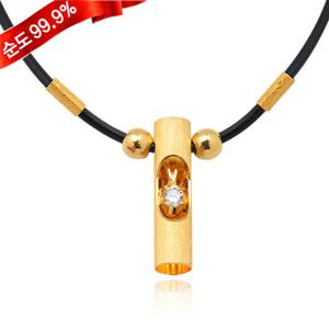 순금 목걸이 7.5g 24K [블랙줄 9083]