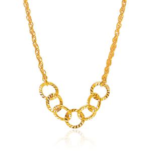 여자 순금 목걸이 18.75g [컷팅 링체인]