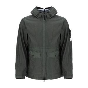 스톤 아일랜드 가죽 자켓 801541123V0059 Free Dark Green