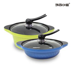 키친아트 Y시리즈 주물냄비 세라믹코팅 냄비세트 2종C 양수24+전골24