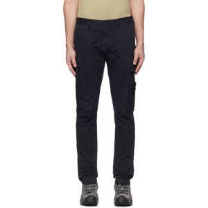 스톤아일랜드 네이비 오가닉 트윌 카고 팬츠 251828M188016
