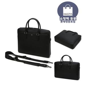 [쇼핑백동봉]블랙 단색 소가죽 서류가방 HJBA5E601BK