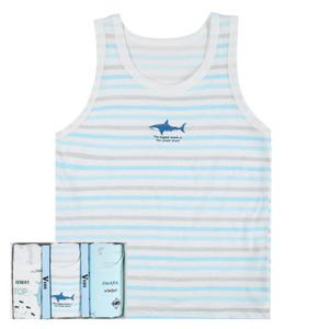 발렌티노 크리스티 순면 마코 남아동 민소매 런닝 3매입 세트(색상혼합/60-85) R21SS55603