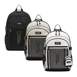 내셔널지오그래픽 빅로고 3단 백팩 3종택1