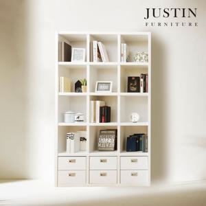 [저스틴퍼니처]모스 서랍형 5단 수납 책장(1200)