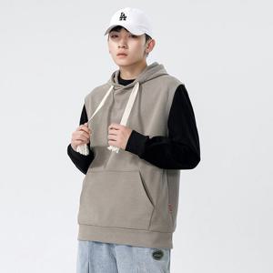 맨투맨 남성 박시핏 캐주얼 후드조끼 FZZ003