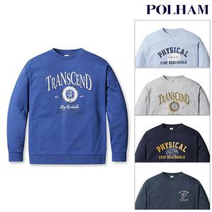 [폴햄]남성 소프트테리 그래픽 맨투맨(PHF1TR1020)