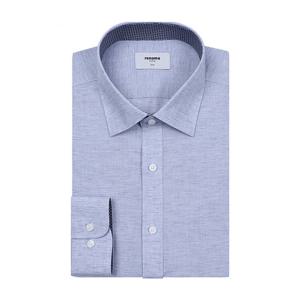 [레노마(셔츠)]린넨혼방미니스타체크 슬림핏긴소매ROSSL0133BU