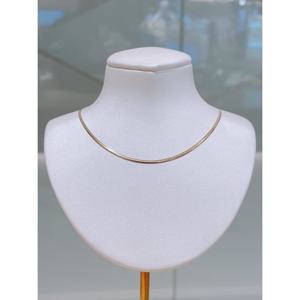 미니골드 14K 오메가 뱀줄 체인 목걸이-1.5mm NFES4002
