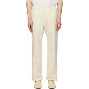 25 FW 바레나 남성 오프 화이트 바티보가 비온 슬랙스 251313M190001