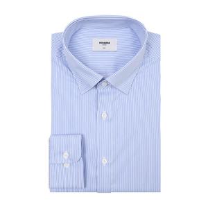 [레노마(셔츠)][레노마셔츠]스판 컴펙트스트라이프 긴팔셔츠 RZRSL0134BU