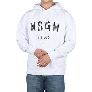 [MSGM] 브러시드 로고 후드 (2000MM515 200001 01)